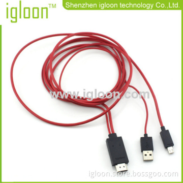 Mhl To Hmdi Cable With Usb Charge Plug 